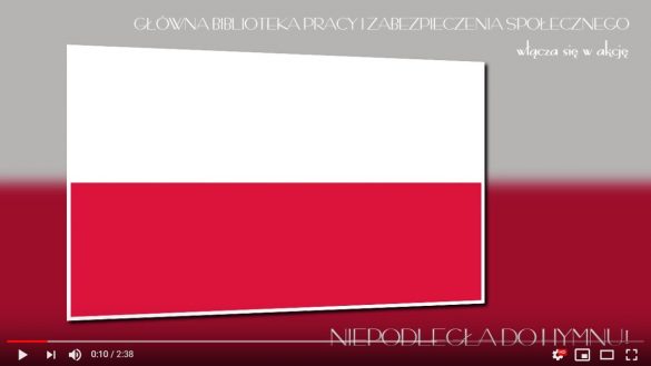 flaga polski z podpisem: GBPiZS włącza się w akcję