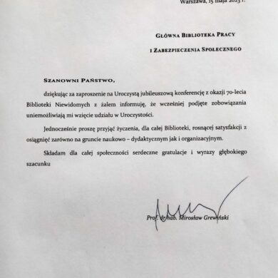 Życzenia od Pana prof. dr hab. Mirosława Grewińskiego, Rektora Uczelni Korczaka